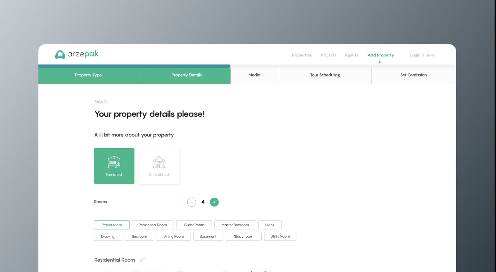 Arzepak map-based address flow on mobile
